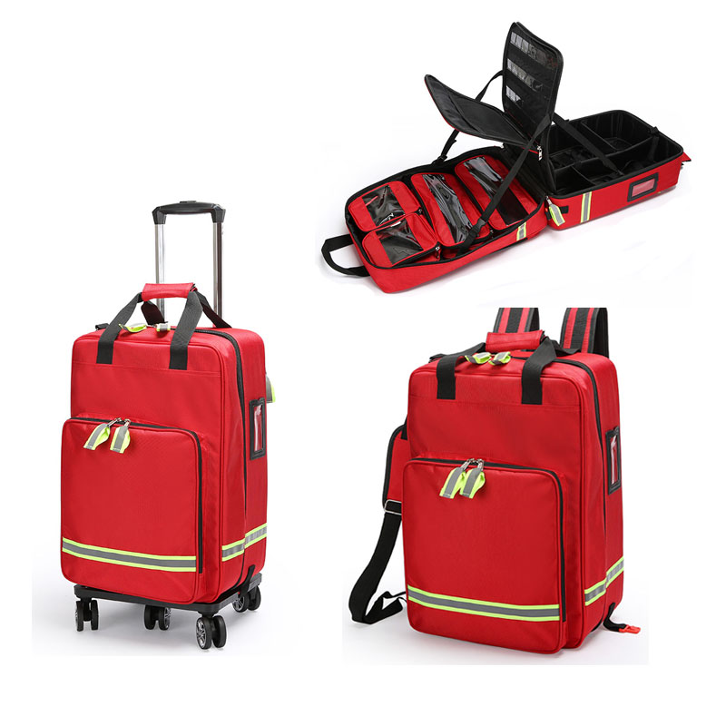 Large Capacity Empty Trolley F - First Aid Bag Kit บทวิจารณ์และราคา