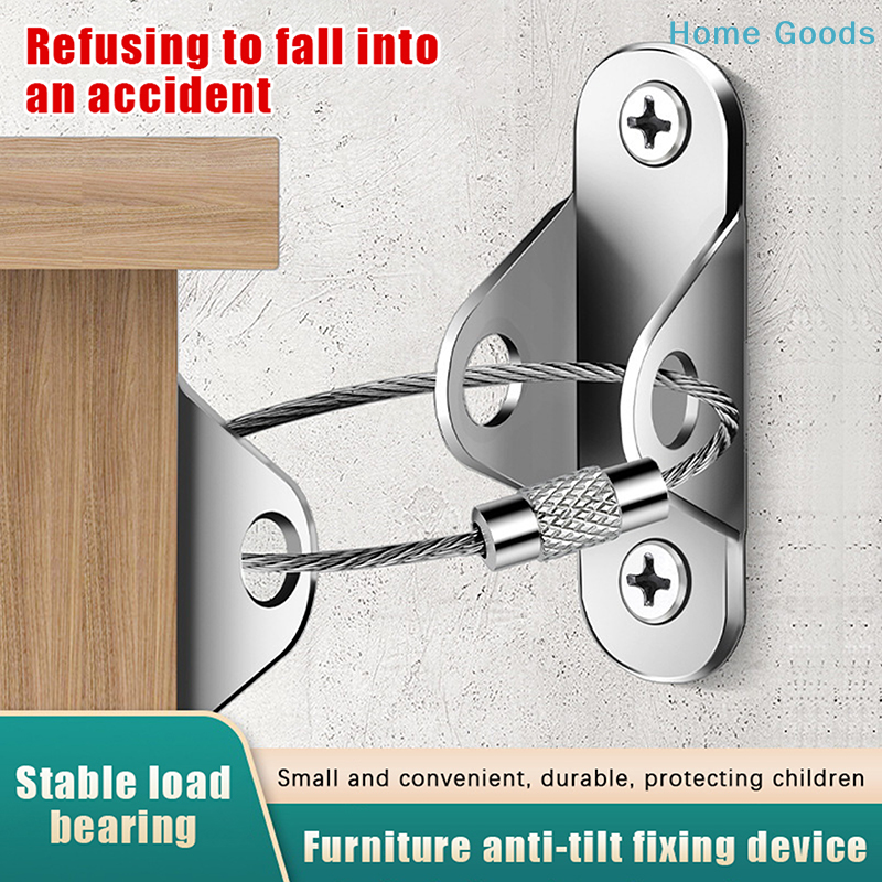 1Set Furniture Anchors Anti Ti - Earthquake Anchor Strap บทวิจารณ์และราคา