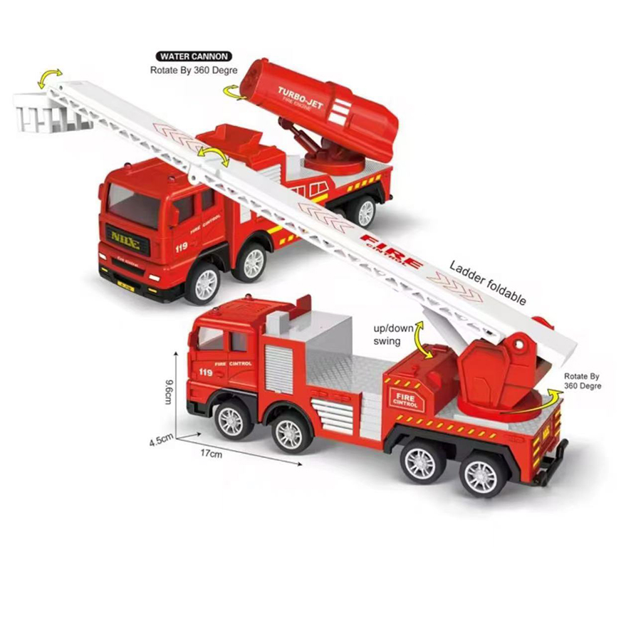 1pc-Alloy Fire Truck 1:32 Simu - Fire Escape Ladder บทวิจารณ์และราคา