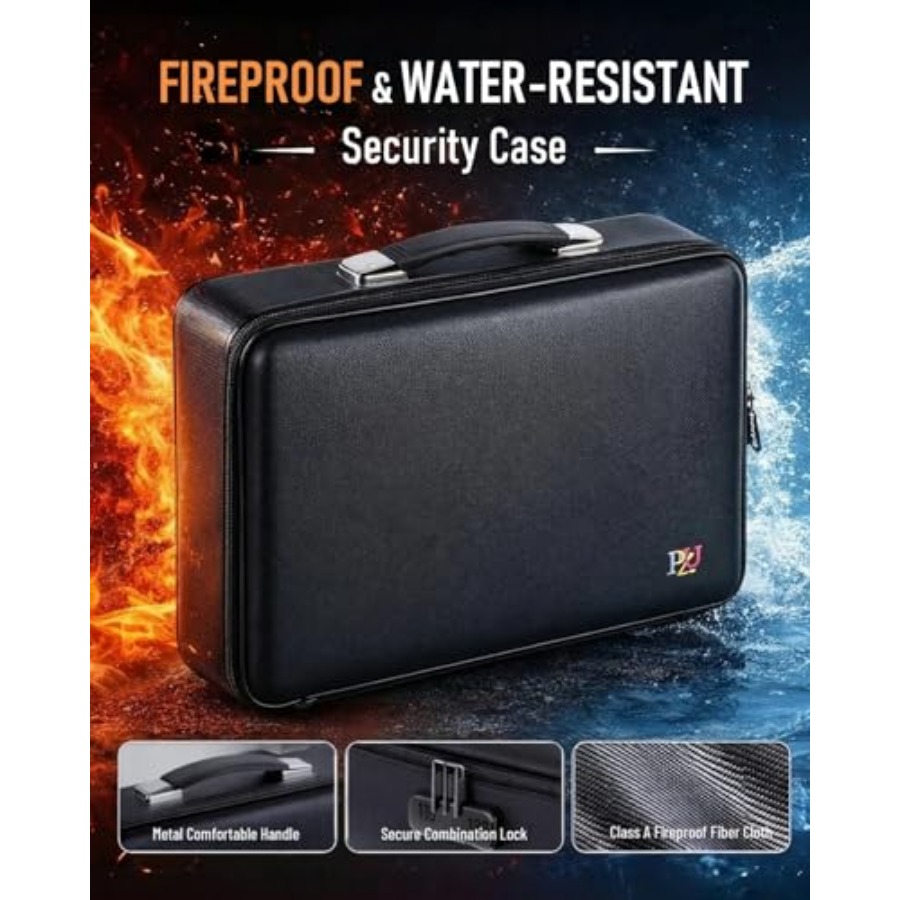 Fireproof Document Box - Hard- - Fire Safe Document บทวิจารณ์และราคา