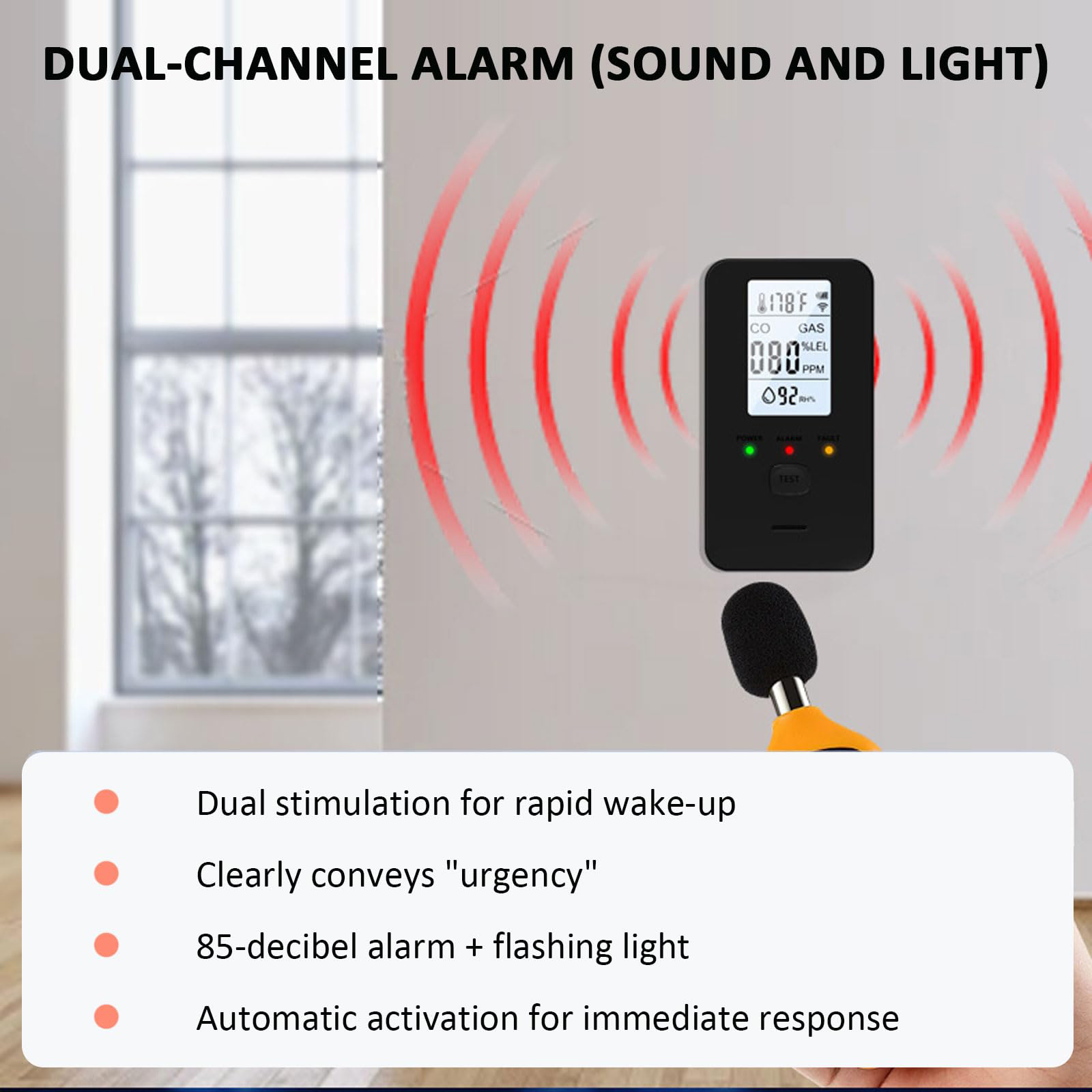4-in-1 Gas & Carbon Monoxide D - Co Detector Plug บทวิจารณ์และราคา