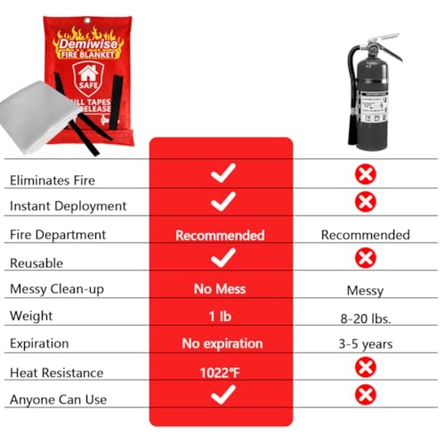 Fire Blankets for Home and Kit - Fire Blanket Kitchen บทวิจารณ์และราคา