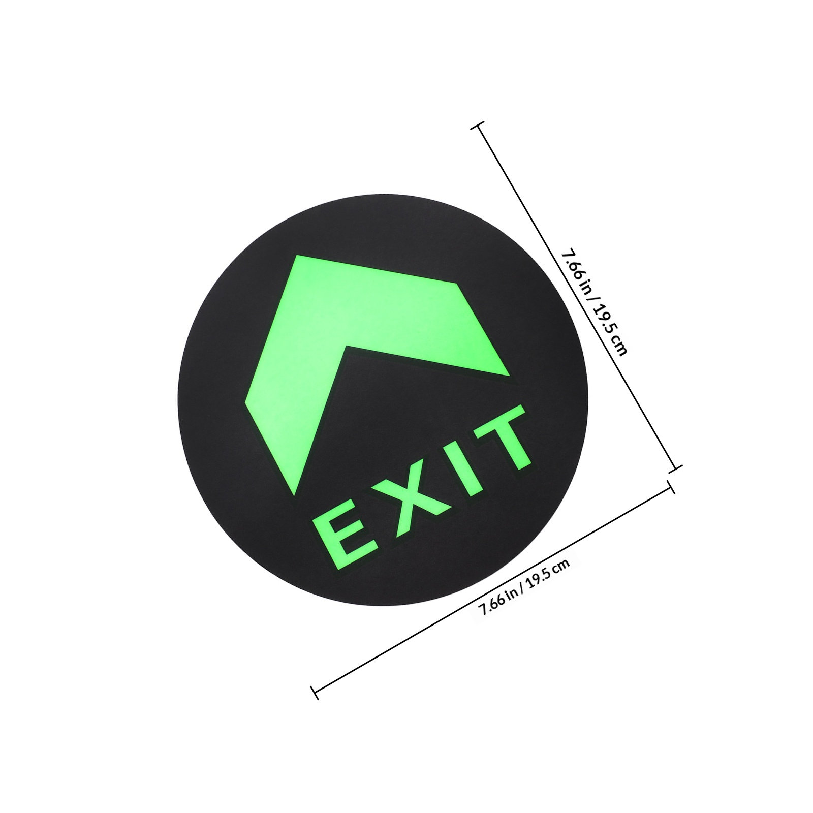 5Pcs Exit Sign Stickers Night  - Emergency Exit Sign บทวิจารณ์และราคา