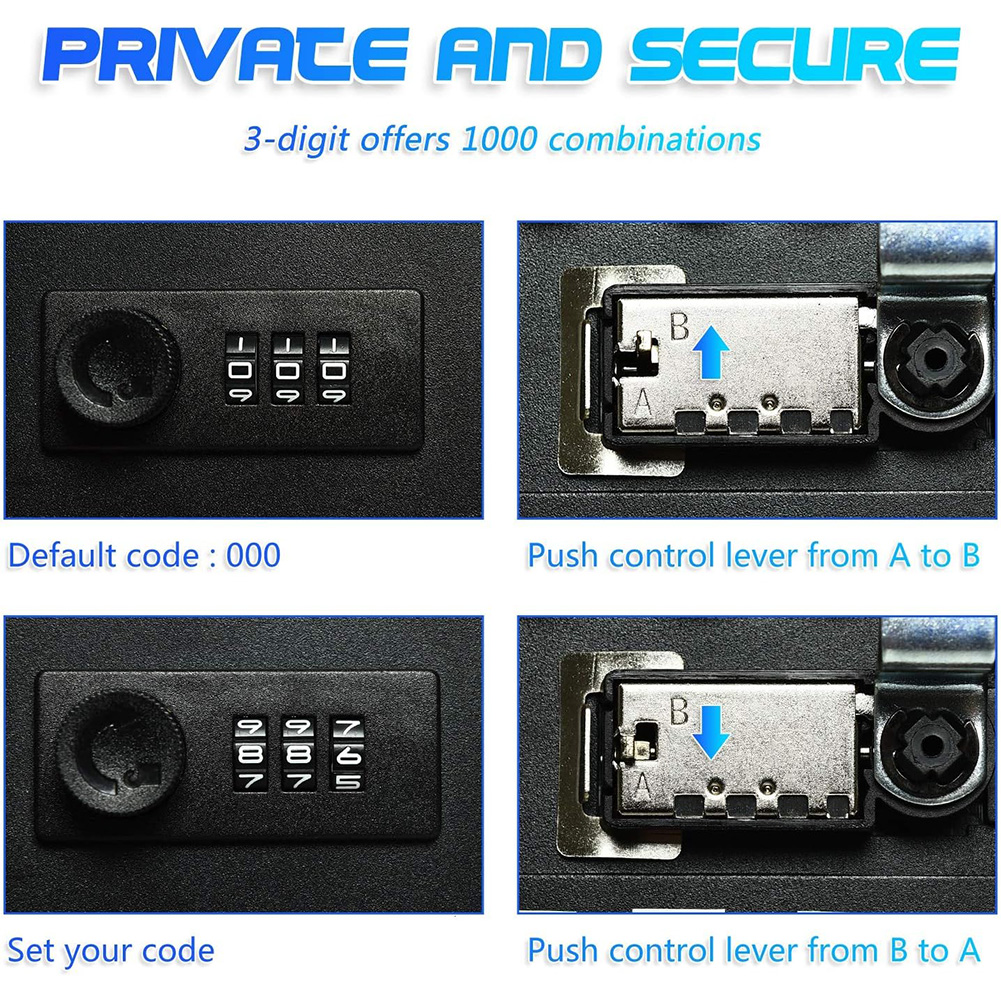 Professional 20 Key Hooks Comb - Lockbox Key Secure บทวิจารณ์และราคา